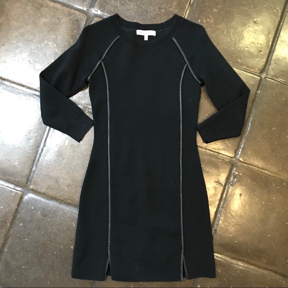 Juicy Couture Dresses & Skirts - Juicy Couture, Sweater Dress w Leather Piping, XS